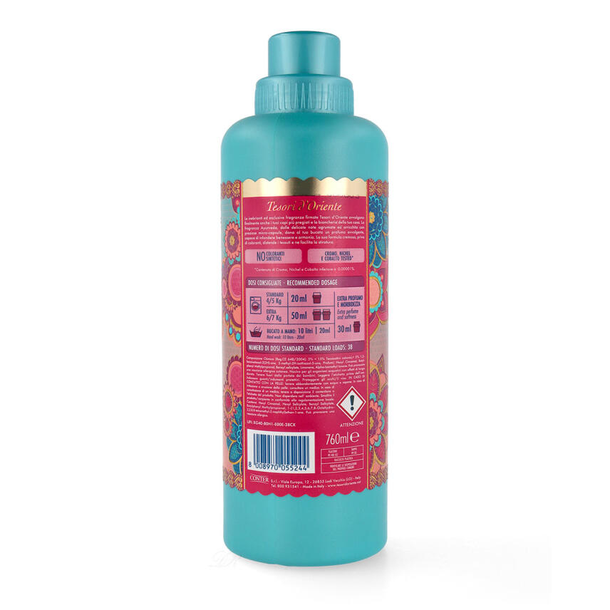 Tesori dOriente Ayurveda Aromatischer Weichsp&uuml;ler 760 ml f&uuml;r 38 Waschg&auml;nge