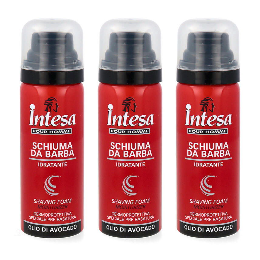 intesa Pour Homme Rasierschaum mit Avocado &Ouml;l 3x 50 ml Mini