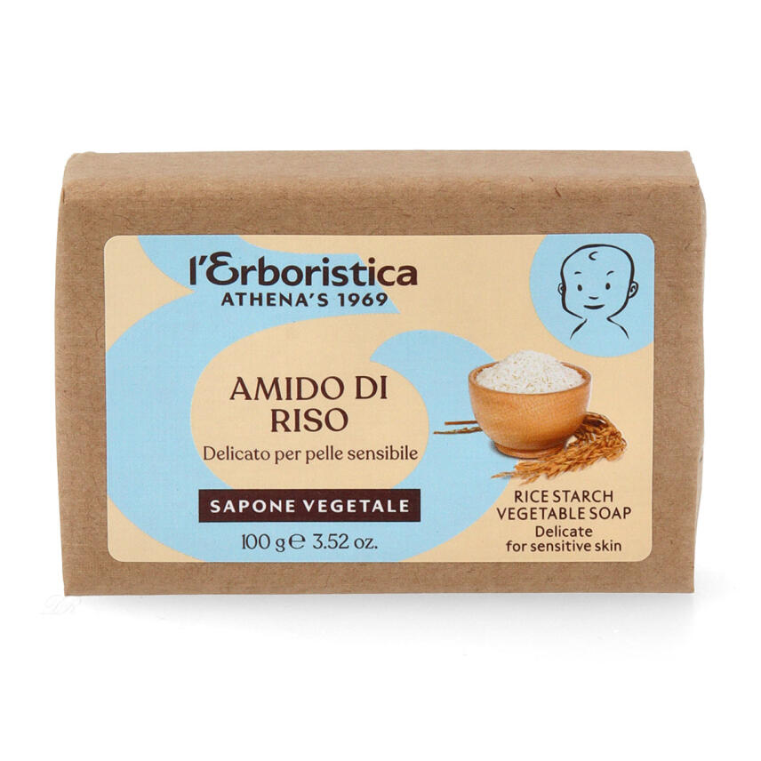 LErboristica di Athenas Pflanzliche Seife aus Reisst&auml;rke f&uuml;r Babyhaut 100 g