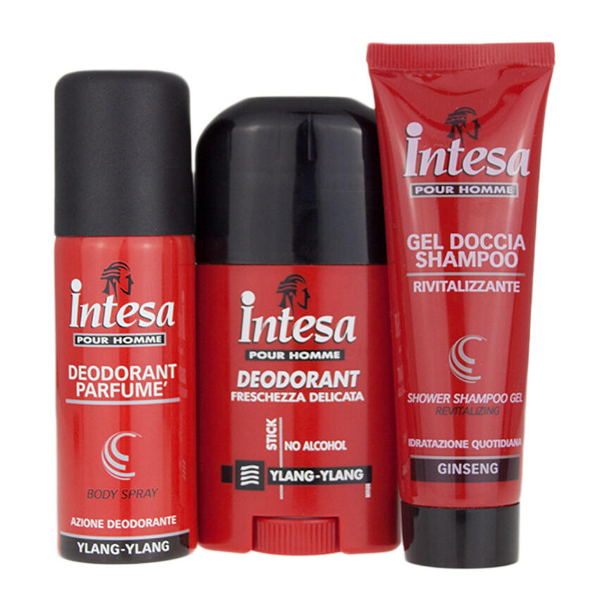 intesa pour Homme Mini travel Set for men - deo + stick + duschgel