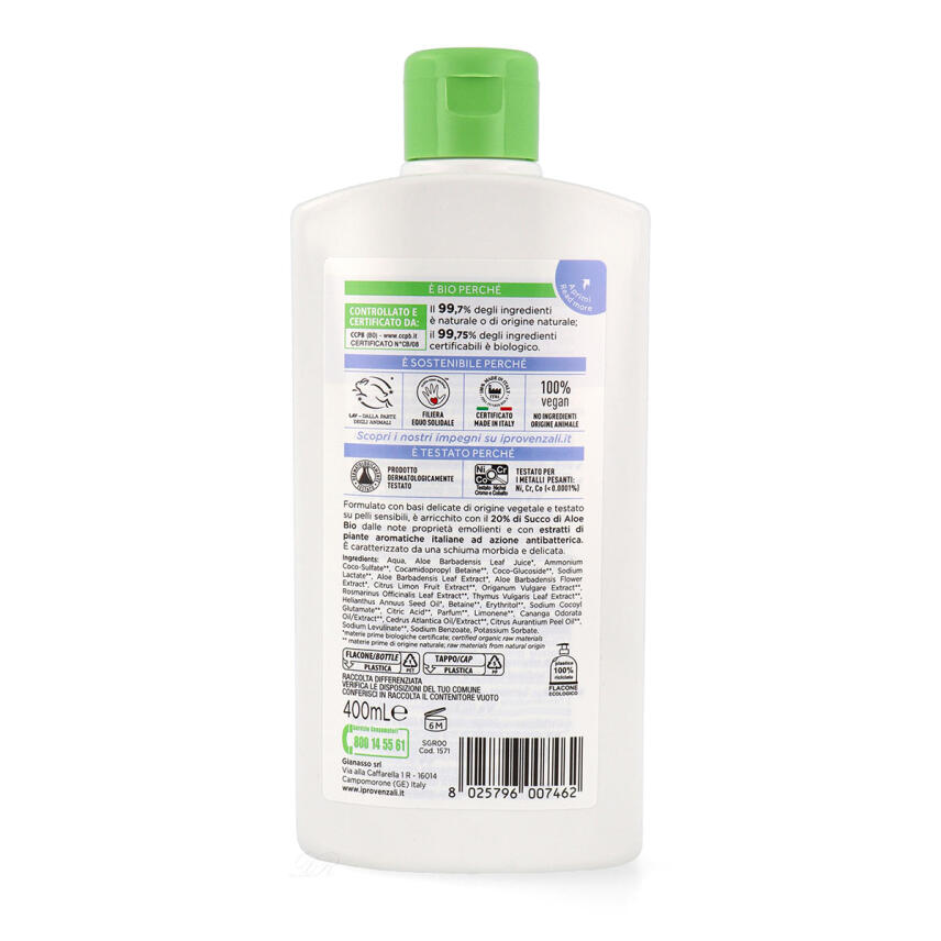 I Provenzali Bio Aloe Duschgel 400 ml