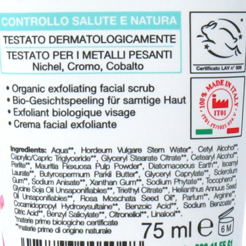 I Provenzali Bio Gesichtsscrub Rosa Mosqueta Wildrosen&ouml;l 75 ml