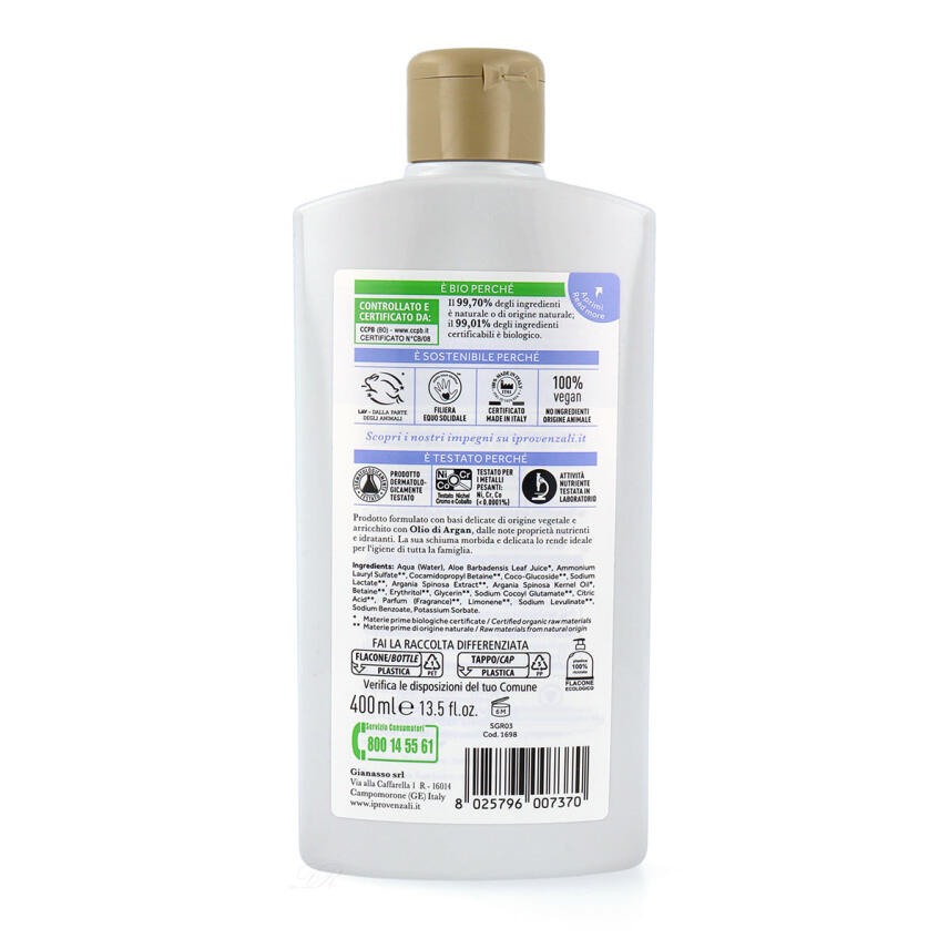 I Provenzali Bio Duschbad Argan 400 ml