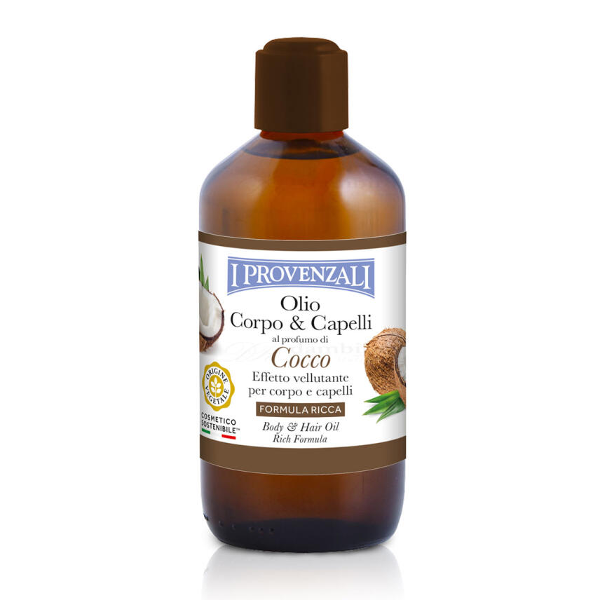 I Provenzali Haar&ouml;l und K&ouml;rper&ouml;l mit Kokosduft 200 ml