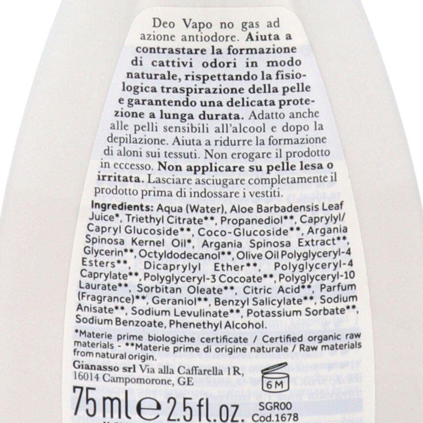 I Provenzali Bio Deospray Argan 75 ml