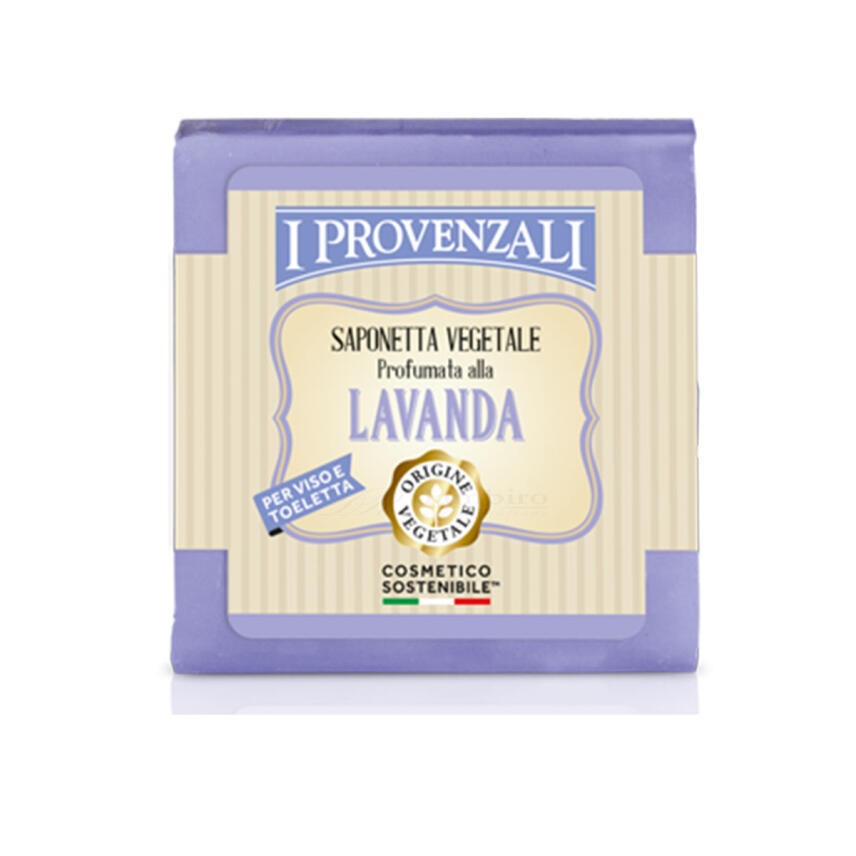 I Provenzali Nat&uuml;rliche Seife Lavendel f&uuml;r Gesicht und K&ouml;rperpflege 125g