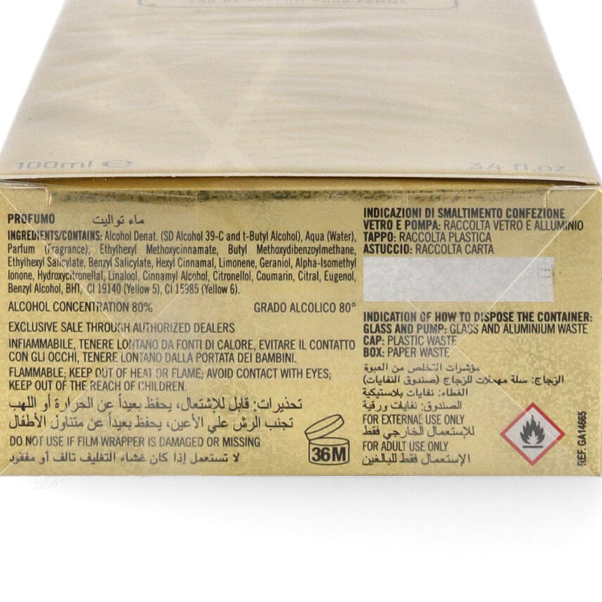 Renato Balestra Oro Intense Femme Eau de Parfum100 ml vapo