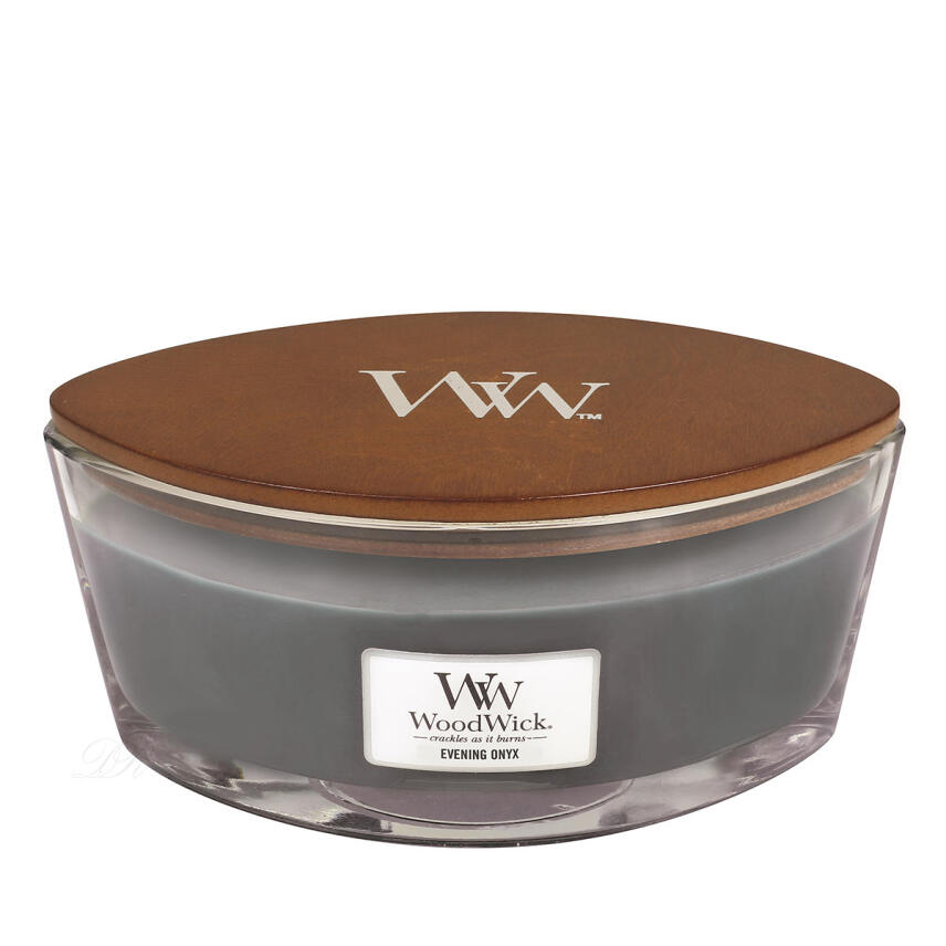 WoodWick Evening Onyx Ellipse Duftkerze 454 g