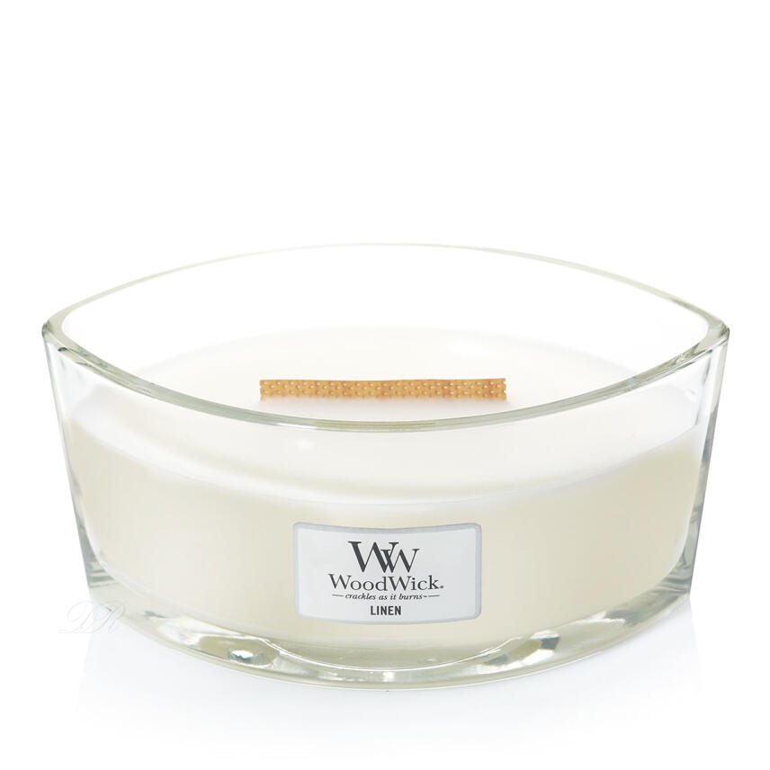 WoodWick Linen Ellipse Duftkerze 454 g