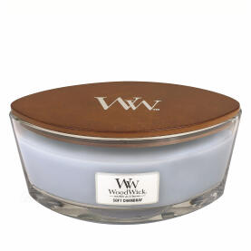 WoodWick Soft Chambray Ellipse Scented Candle 454 g / 16 oz.