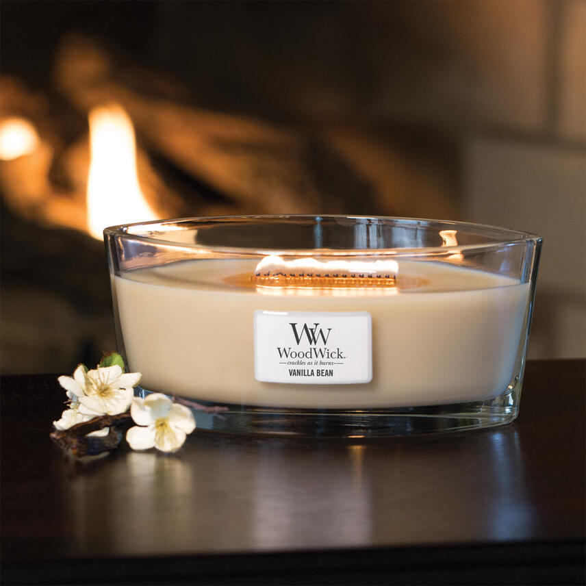 WoodWick Vanilla Bean Ellipse Duftkerze 454 g