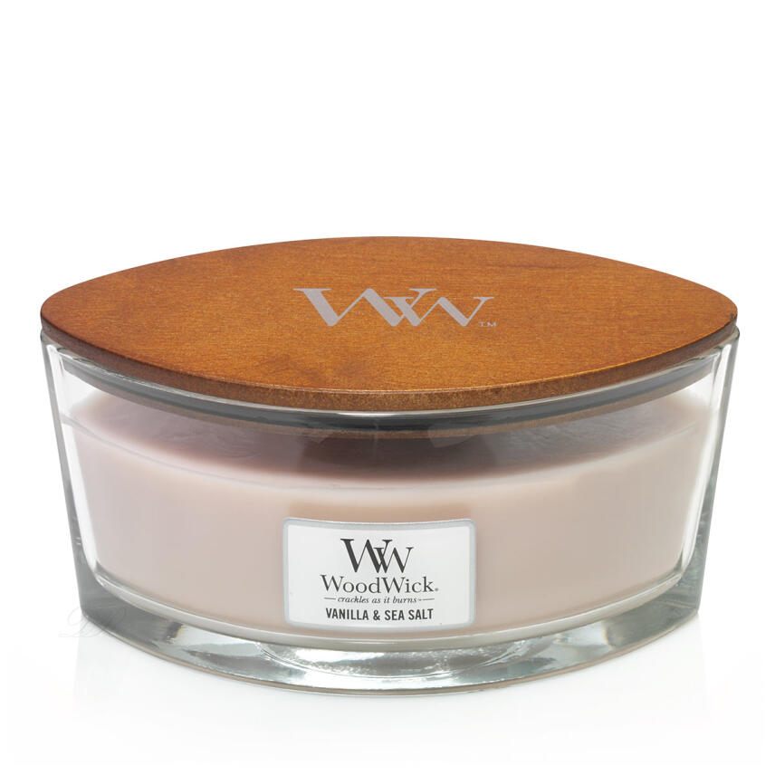 WoodWick Vanilla &amp; Sea Salt Ellipse Duftkerze 454 g