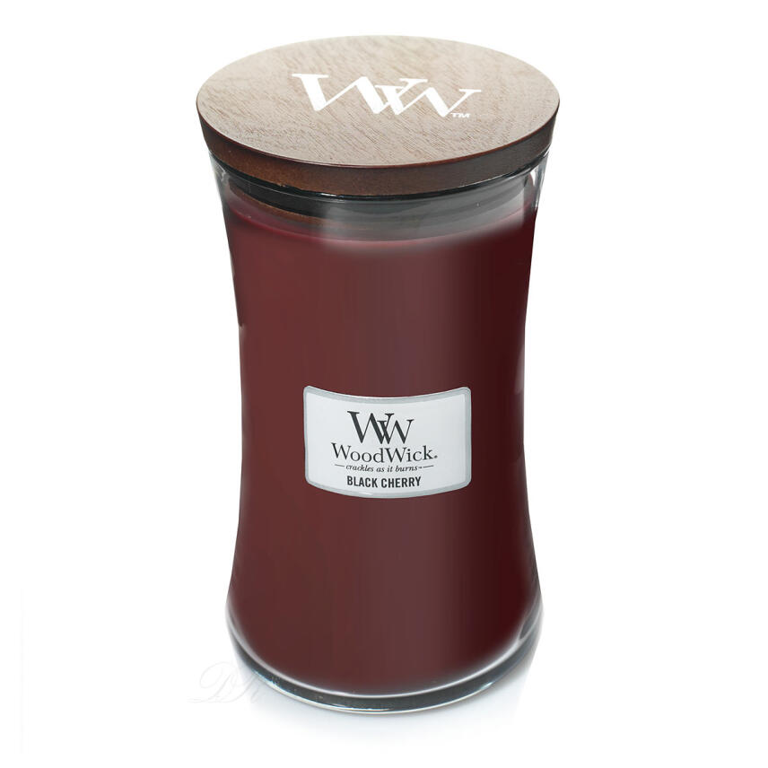 WoodWick Black Cherry Gro&szlig;es Glas Duftkerze 610 g