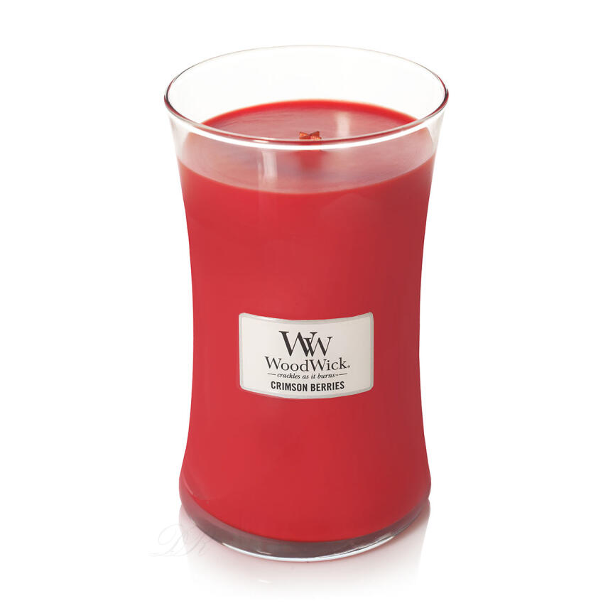 WoodWick Crimson Berries Gro&szlig;es Glas Duftkerze 610 g