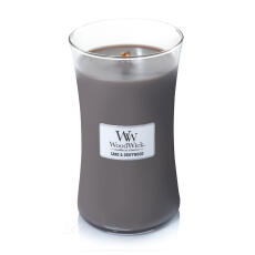 WoodWick Sand &amp; Driftwood Gro&szlig;es Glas Duftkerze...