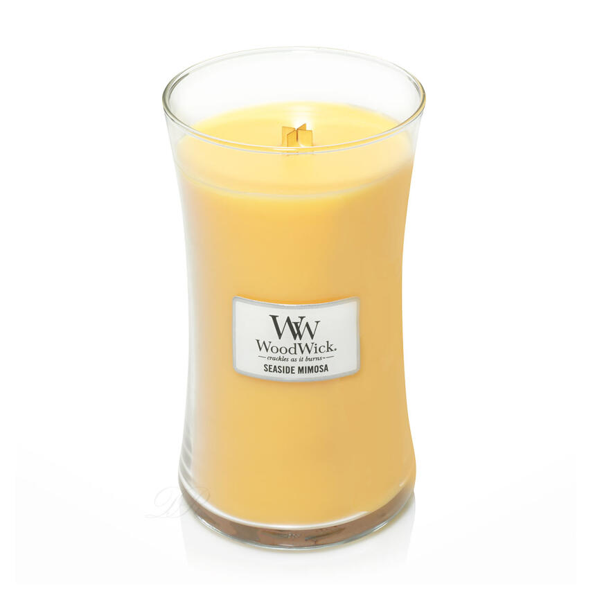 WoodWick Seaside Mimosa Gro&szlig;es Glas Duftkerze 610 g