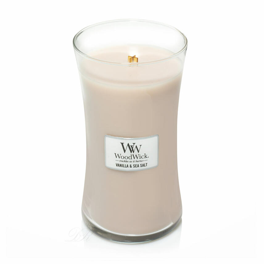 WoodWick Vanilla &amp; Sea Salt Gro&szlig;es Glas Duftkerze 610 g