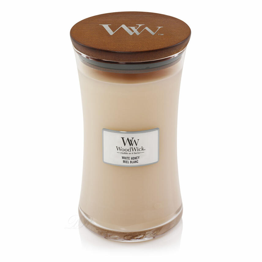 WoodWick White Honey Gro&szlig;es Glas Duftkerze 610 g