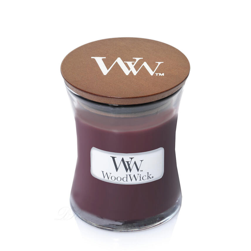WoodWick Black Cherry Kleines Glas Duftkerze 85 g