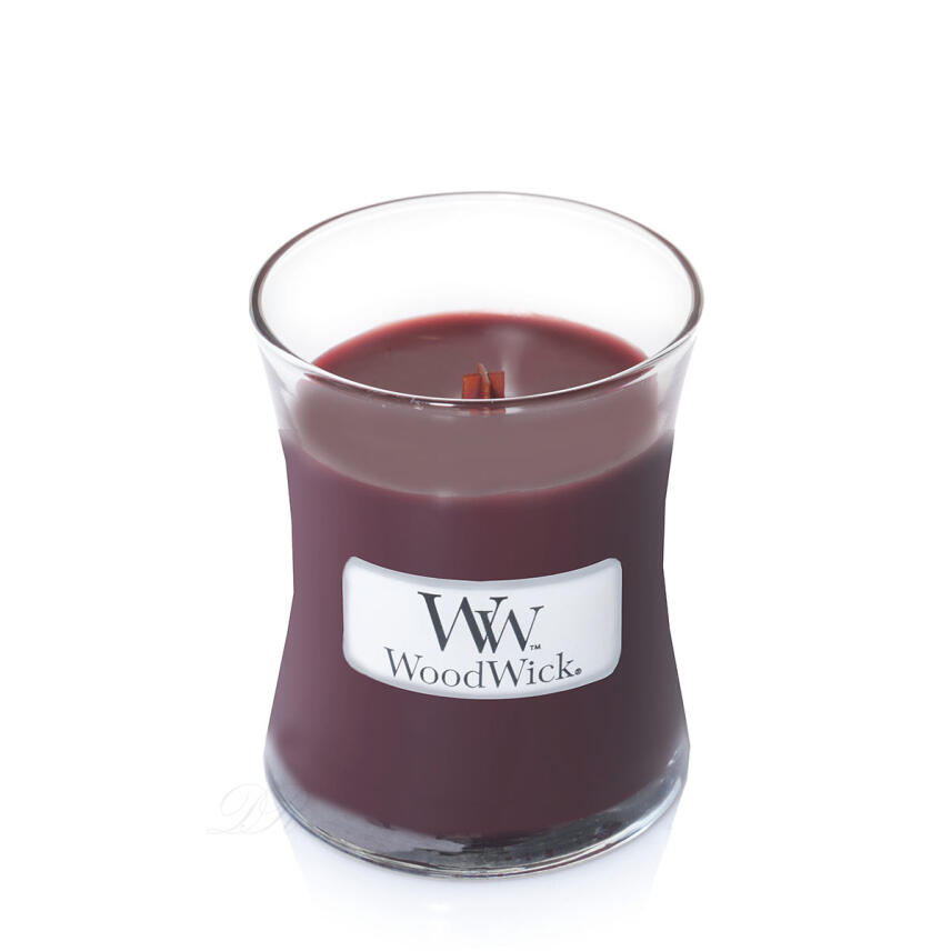 WoodWick Black Cherry Kleines Glas Duftkerze 85 g