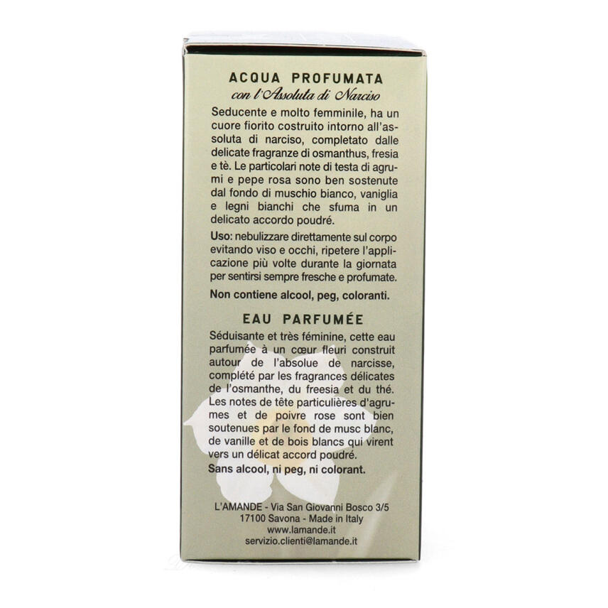 LAmande Narciso Supremo K&ouml;rperwasser ohne Alkohol 100 ml