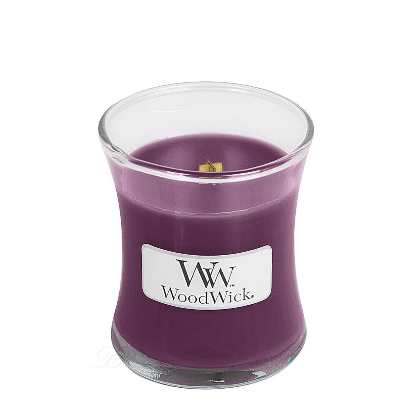 WoodWick Spiced Blackberry Kleines Glas Duftkerze 85 g