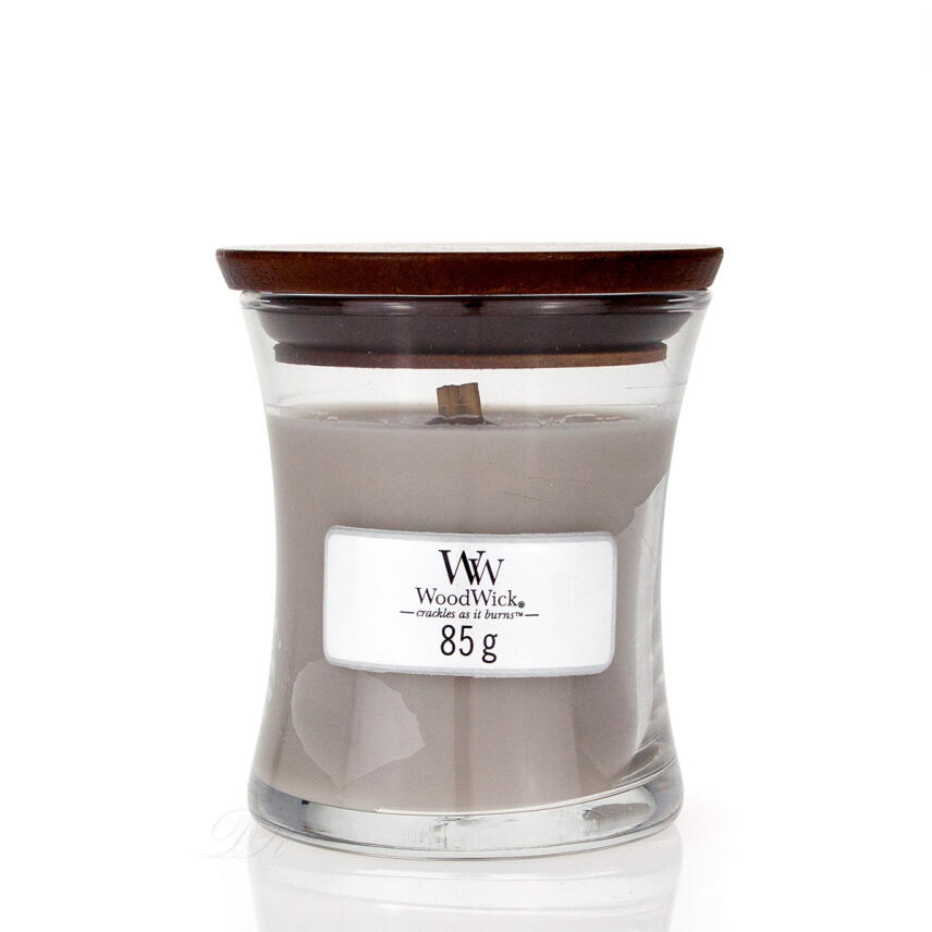 WoodWick Wood Smoke Kleines Glas Duftkerze 85 g