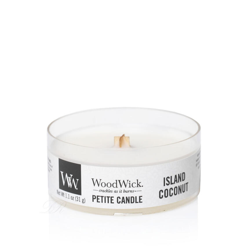 WoodWick Island Coconut Petite Duftkerze 31 g