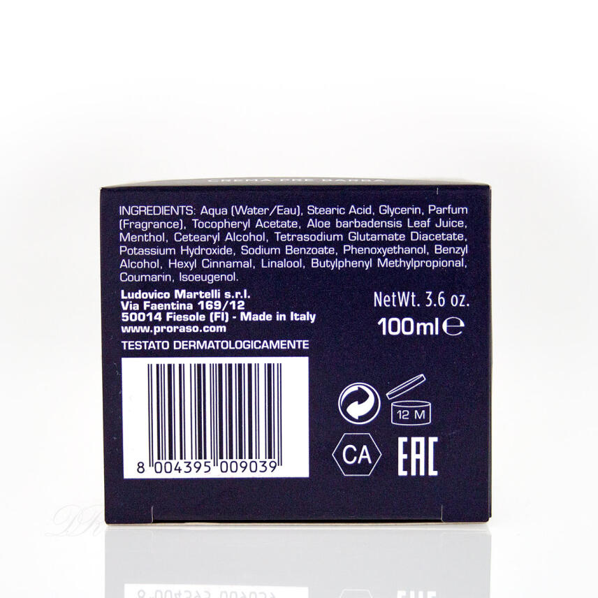 Proraso Crema Pre Barba Blue 100 ml