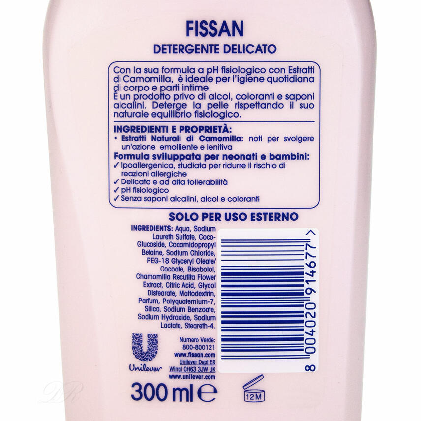 FISSAN Babypflege Reinigungslotion detergente delicato 300 ml