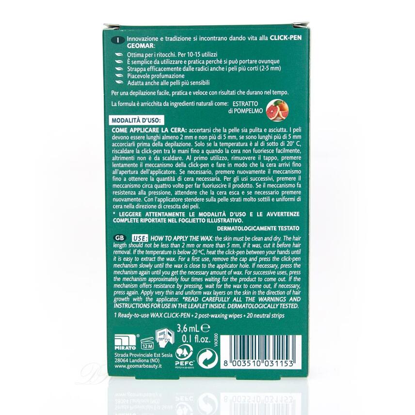 GEOMAR Wachsstift Click Pen f&uuml;r Augenbrauen - Ready to Use