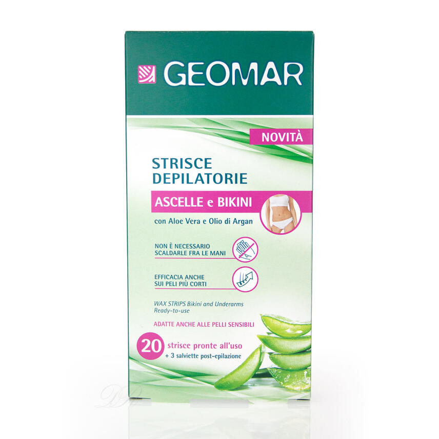 GEOMAR Wachsstreifen f&uuml;r Achseln &amp; Bikinizone 20 St.