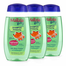 Malizia Baby Shampoo mit Weizenproteinen 3x 320 ml keine...