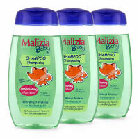 Malizia Baby Shampoo mit Weizenproteinen 3x 320 ml keine Tränen