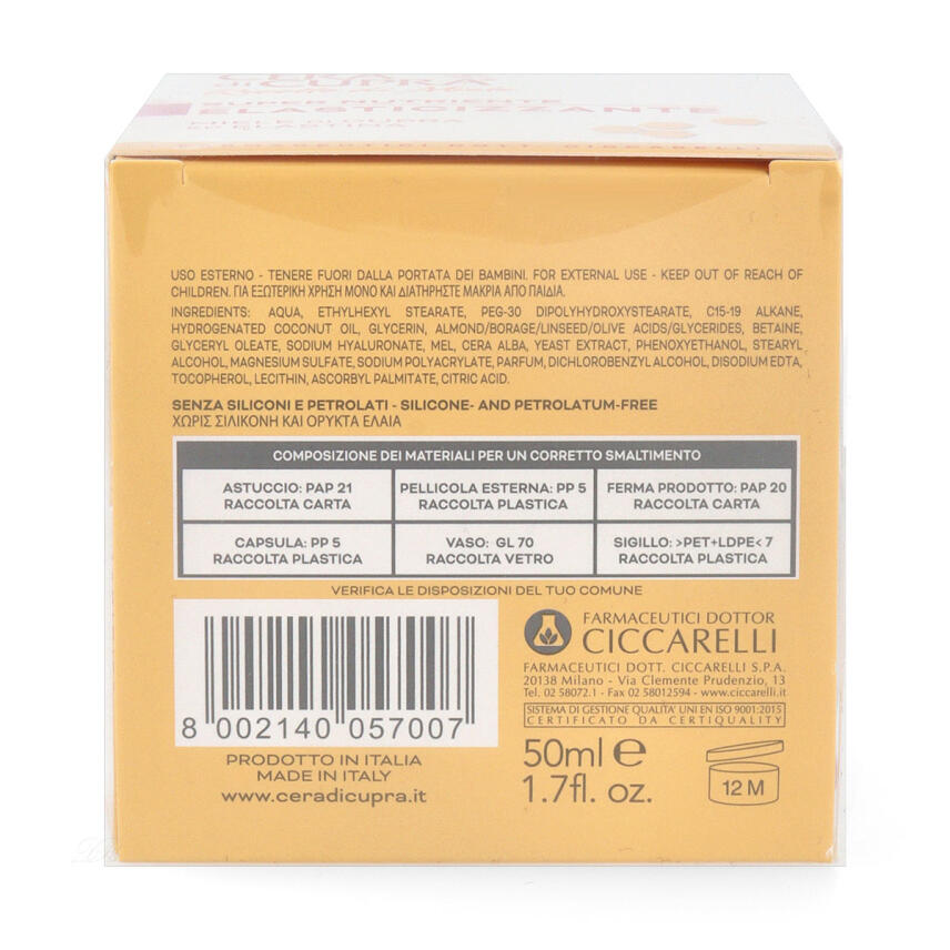 Cera di Cupra Gesichtscreme Elasticity f&uuml;r normale Haut 50 ml