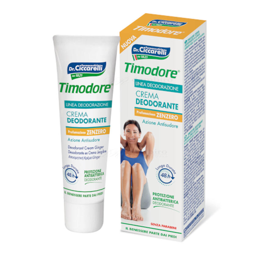 Dottor Ciccarelli Timodore Crema Deodorante Fu&szlig;-Deocreme Ingwer 50 ml