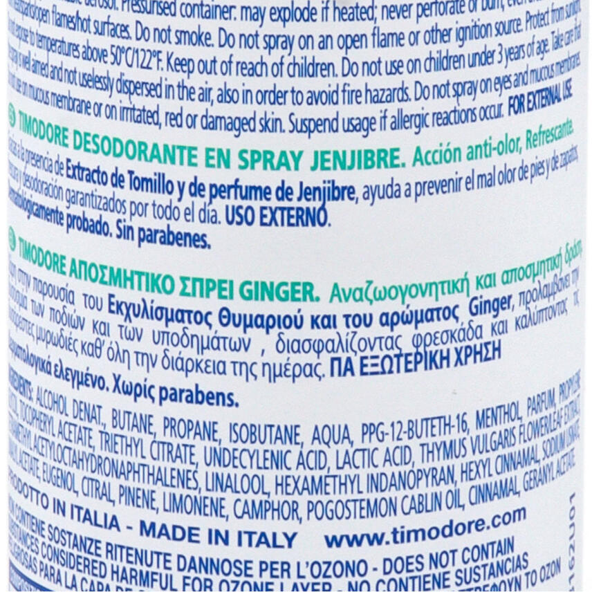 Dottor Ciccarelli Timodore Fu&szlig;-Deospray Ingwer 150 ml