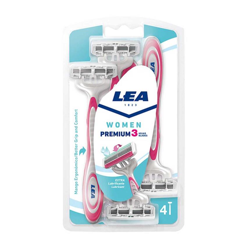 LEA Women Premium 4x Einwegrasierer mit 3 Klingen