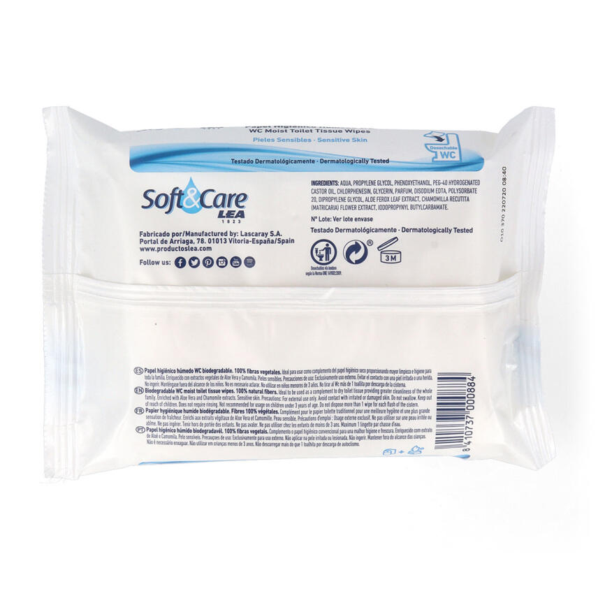 LEA Soft &amp; Care Feuchtes Toilettenpapier 54 Stk.