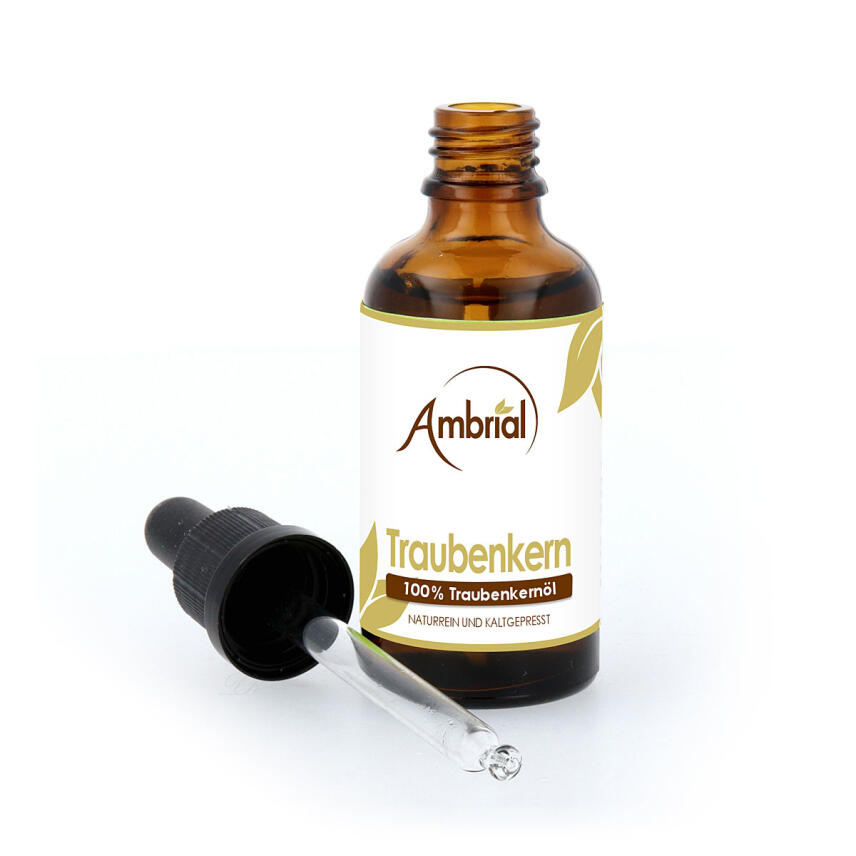 Ambrial Traubenkern&ouml;l kaltgepresst 100% nat&uuml;rlich rein 50 ml