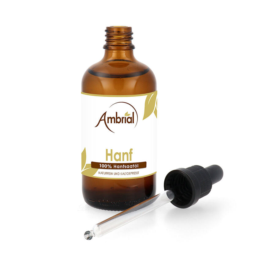 Ambrial Hanfsaat&ouml;l kaltgepresst Bio 100% nat&uuml;rlich rein 100 ml