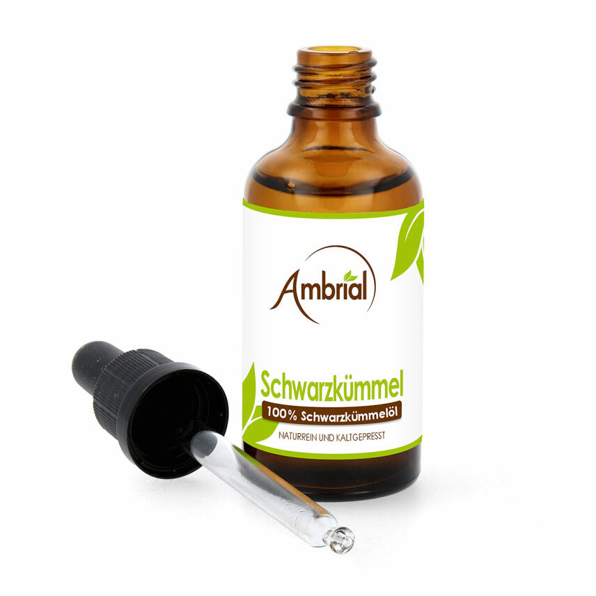 Ambrial Schwarzk&uuml;mmel&ouml;l kaltgepresst Bio 100% nat&uuml;rlich rein 50 ml