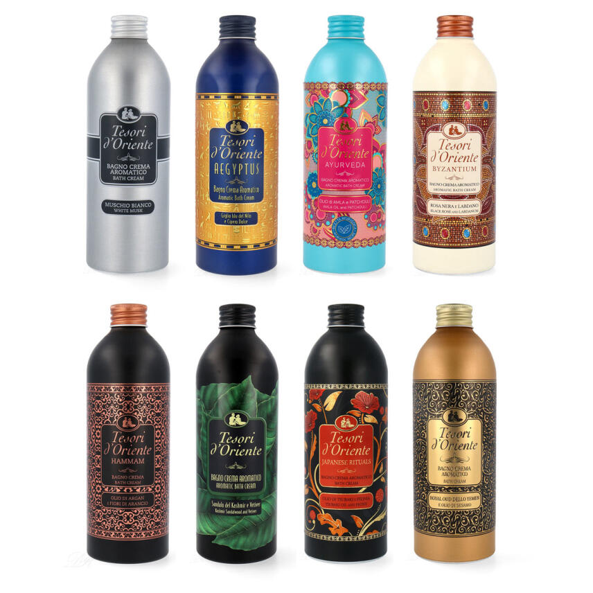 tesori d&acute;Oriente Badecreme Testpaket 8x 500 ml