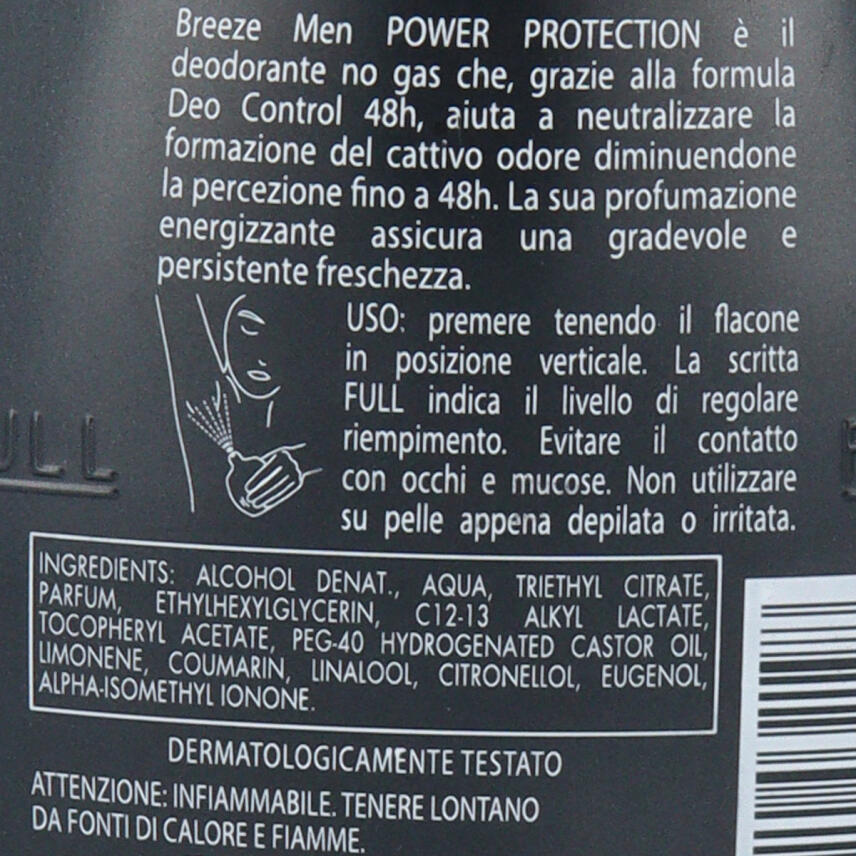 Breeze Men Deodorant Squeeze Power Protection 100 ml