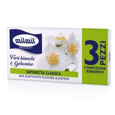 Malizia soap white flowers &amp; Jasmine 3x 90g