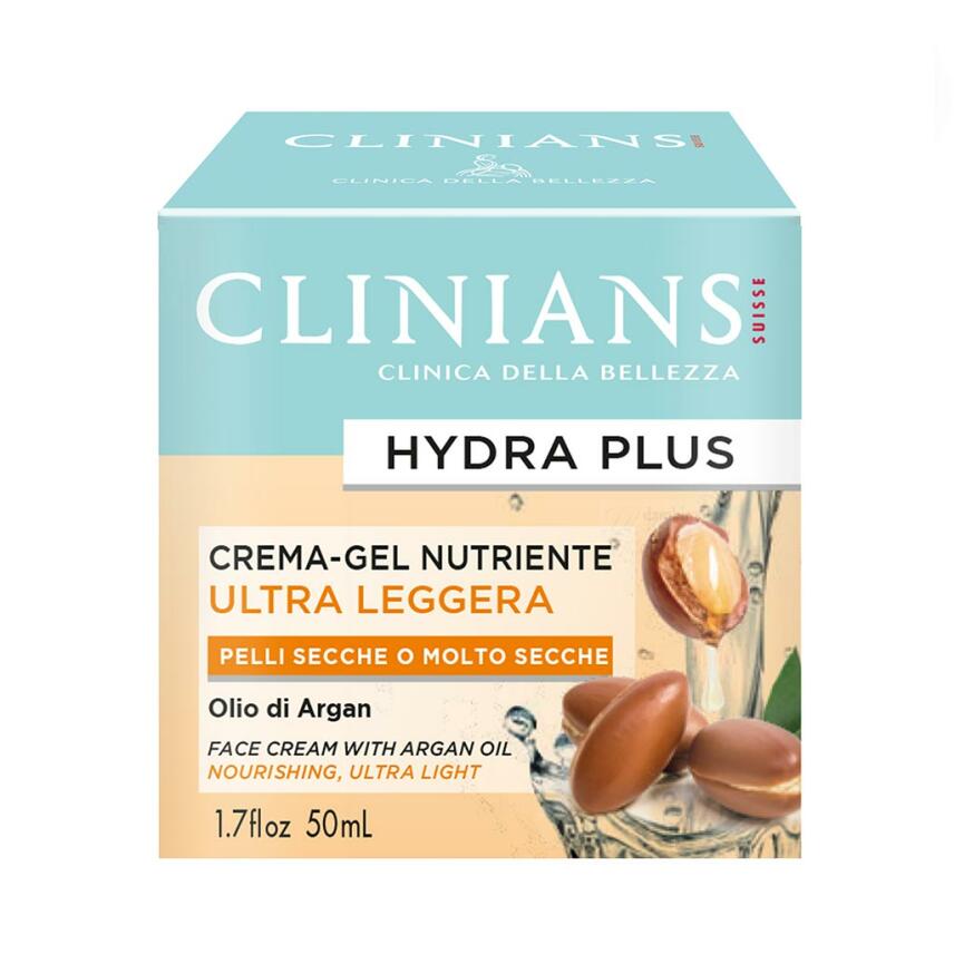 CLINIANS Hydra Plus Ultraleichte Gel-Creme Gesicht f&uuml;r trockene Haut 50 ml
