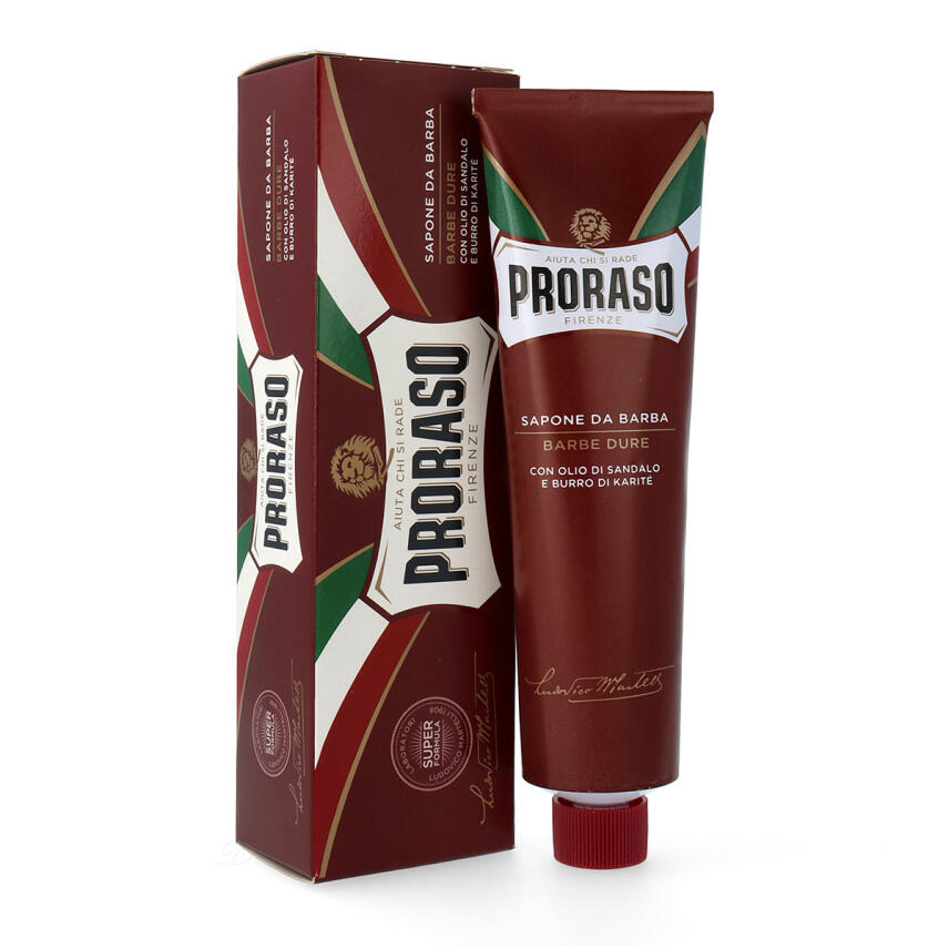 Proraso Rasierseife Tube Barbe Dure f&uuml;r dichte B&auml;rte Super Formula 150 ml
