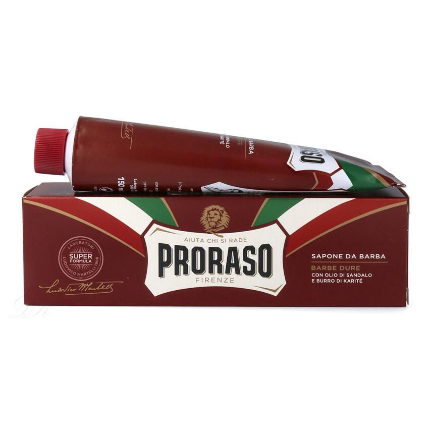 Proraso Rasierseife Tube Barbe Dure f&uuml;r dichte B&auml;rte Super Formula 150 ml