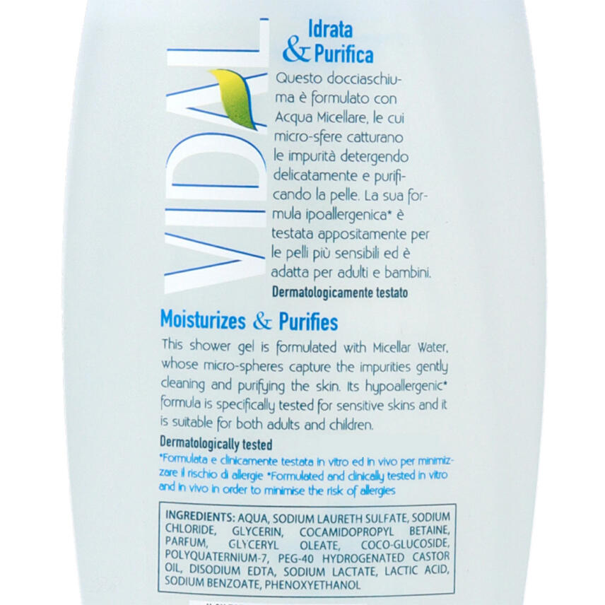 VIDAL Duschgel Hydra pure Mizellenwasser 250ml