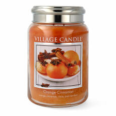 Village Candle Orange Cinnamon Duftkerze Gro&szlig;es Glas 602 g